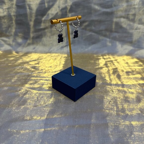 APM Monaco Baby BabaYummy Bear Blue Earrings - Picture 2 of 5